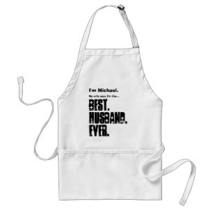 Custom Name Best Husband Ever Standard Apron