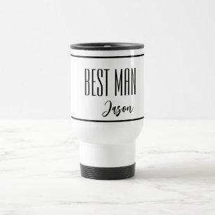 Custom Name Best Man Travel Mug