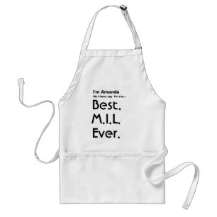 Custom Name Best Mother In Law Ever Standard Apron