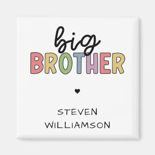 Custom Name Big Brother Cute Personalized Magnet