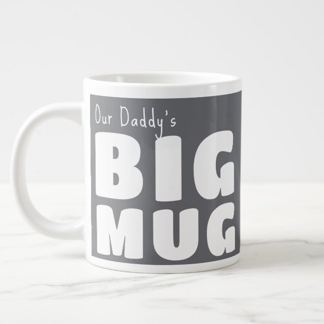 Custom Name Big Mug Gray C19 Funny Novelty   (Left)