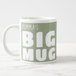 Custom Name Big Mug Pale Green C22 Funny Novelty  