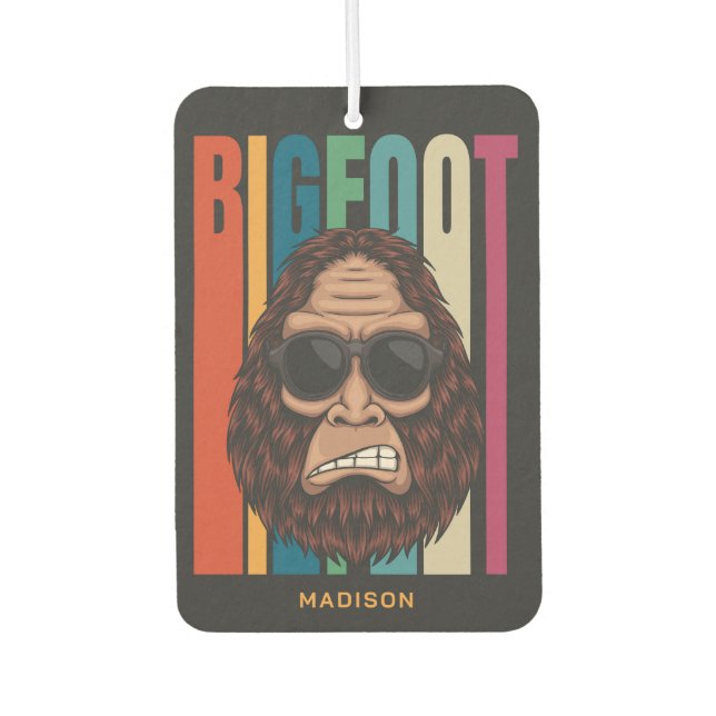 Custom Name Bigfoot Car Air Freshener (Front)