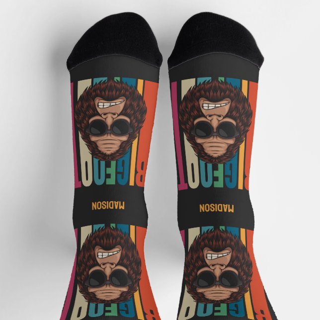 Custom Name Bigfoot  Socks (Top)