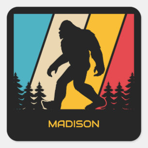 Custom Name Bigfoot Square Sticker