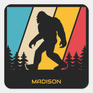 Custom Name Bigfoot Square Sticker