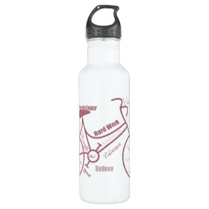 Custom Name Bike Cycle, Sport Biking, Motivational 710 Ml Water Bottle