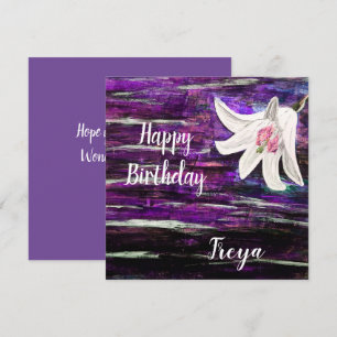 Custom Name Birthday Card