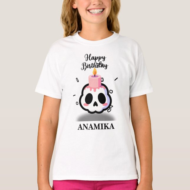 Custom Name Birthday T-Shirt (Front)