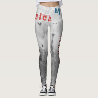 Custom Name Black Pastel Leggings