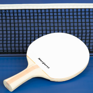 Custom Name Black Rubber Paddle for Stylish Play