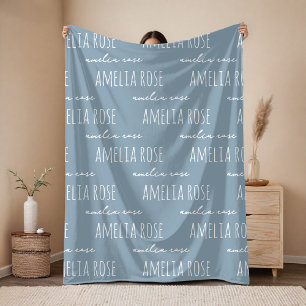 Custom Name Blanket Anniversary Gift for Couples