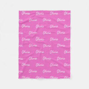 Custom Name Blanket Baby Girls Personalised Gift