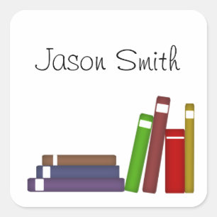 Custom Name Book ID Sticker
