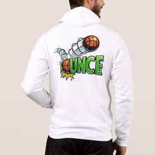 Custom name BOUNCE Basketball Hoodie