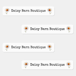 Custom Name Boutique Fabric Clothing Labels Daisy