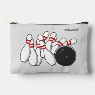 Custom Name Bowling Strike Accessory Pouch