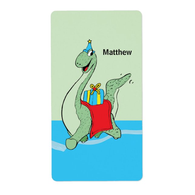 Custom Name, Boy, Birthday Dinosaur (Front)