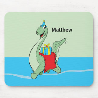Custom Name, Boy, Birthday Dinosaur Mouse Mat