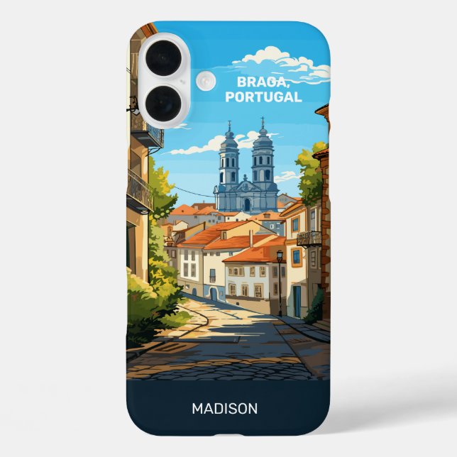 Custom Name Braga Portugal Case-Mate iPhone Case (Back)