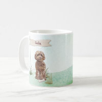 Custom Name Brown Cockapoo Pet Dog