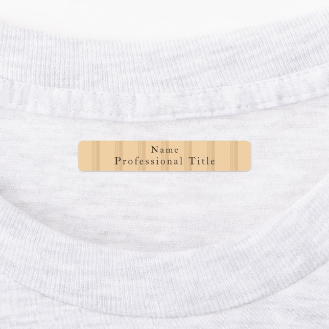 Custom name brown stripes employee (Affixed)
