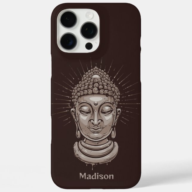 Custom Name Buddha Illustration phone cases (Back)
