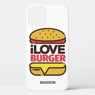 Custom name Burger Lover phone cases