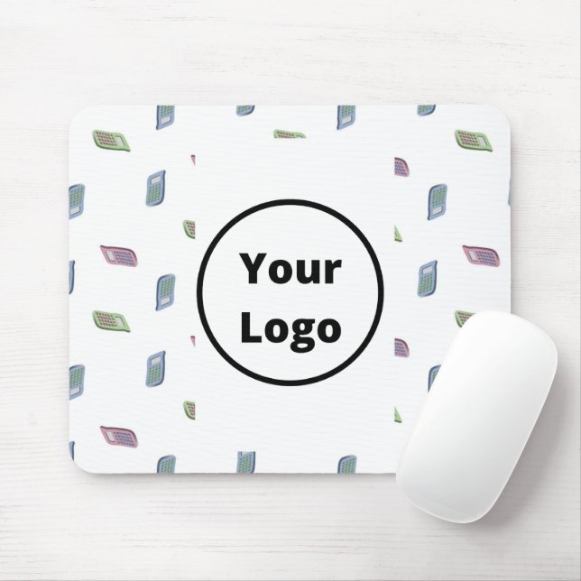 Custom name calculator pattern mouse mat (With Mouse)