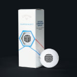 Custom name Callaway super soft golf ball gift set<br><div class="desc">Custom name Callaway super soft golf ball gift set. Black and white typography design. Personalise with your own name. Cool Birthday or Christmas gift idea for golfer, golfing fans, players, coach, instructor, caddie master, marshal, coworker, boss, friend, husband, dad, wife etc. Black or custom colour text. Also available on cheaper...</div>