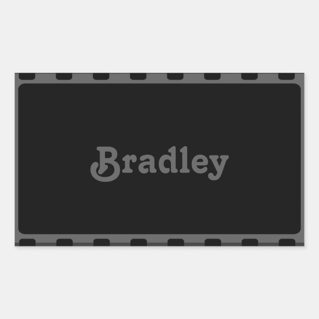 Custom name camera negative film rectangular sticker (Front)