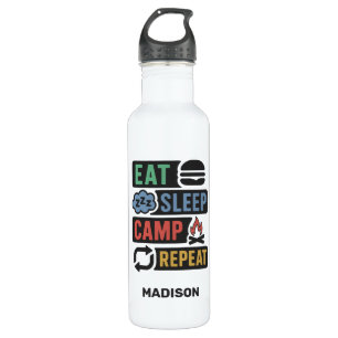 Custom Name Camping 710 Ml Water Bottle