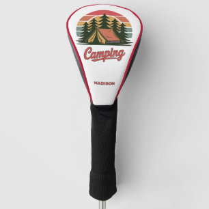 Custom Name Camping Golf Head Cover
