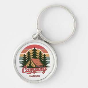 Custom Name Camping Key Ring