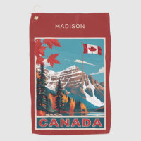 Custom Name Canada Travel Poster