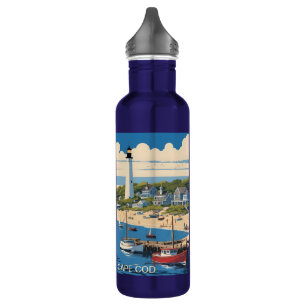 Custom Name Cape Cod Massachusetts 710 Ml Water Bottle