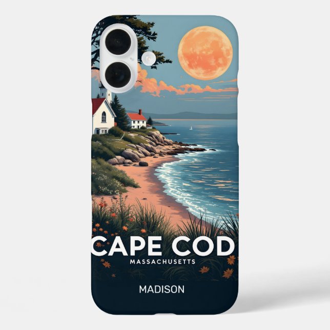 Custom Name Cape Cod Massachusetts Case-Mate iPhone Case (Back)