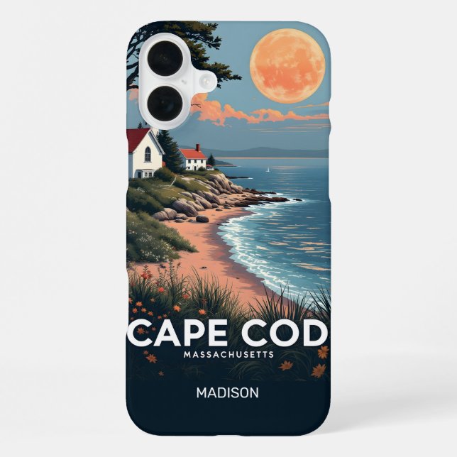 Custom Name Cape Cod Massachusetts iPhone Case (Back)