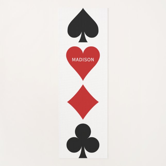 Custom Name Card Player yoga mat (Front)