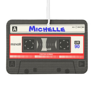 Custom Name Cassette Tape Air Freshener