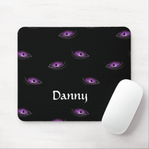 Custom name cat eyes mouse mat