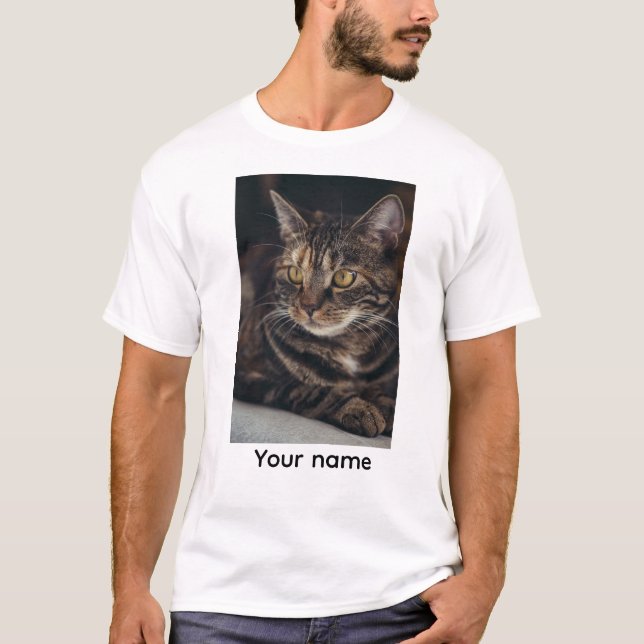 Custom Name Cat T-Shirt (Front)