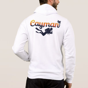 Custom Name Cayman Islands Scuba Diver Hoodie