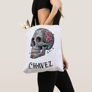 Custom Name Celebration of Life and Death Tote Bag