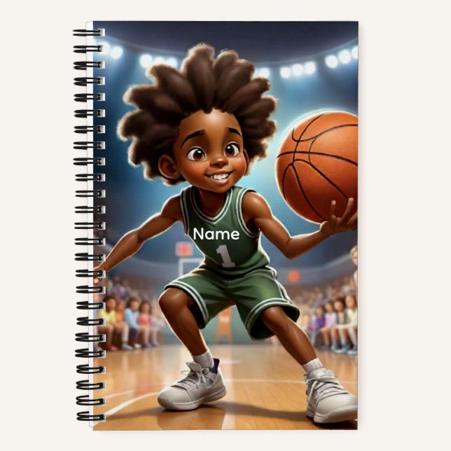 Custom Name Center Court Notebook (Front)
