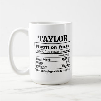 Custom Name Chaos Coordinator Funny Coffee Lover Mug