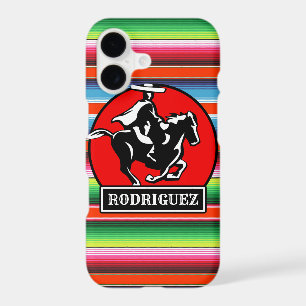 Custom NAME Charro Horse Spanish Mexican Serape
