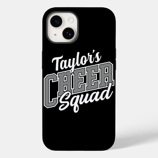 Custom NAME Cheerleader School Varsity Cheer Squad Case-Mate iPhone Case (Back)