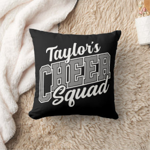 Custom NAME Cheerleader School Varsity Cheer Squad Cushion