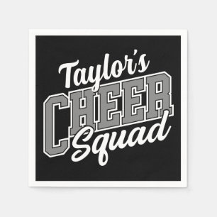Custom NAME Cheerleader School Varsity Cheer Squad Napkin